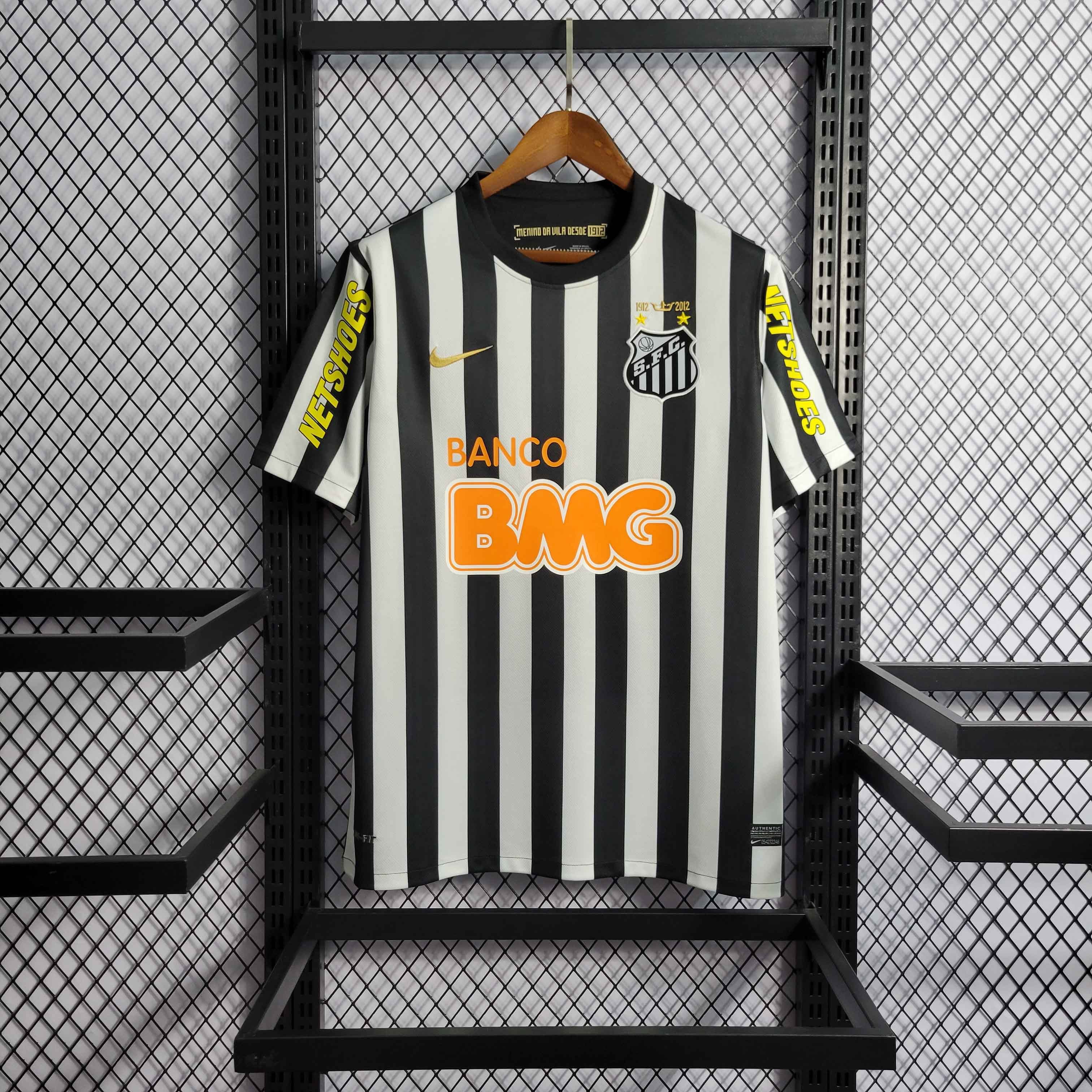 Santos FC Retro Soccer Jersey Away Custom Shirt 2012 - U-jersey