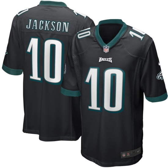 Men's Philadelphia Eagles #10 DeSean Jackson Nike Black Game Jersey - Ujersey