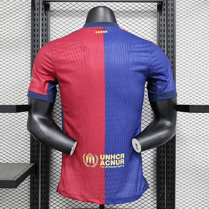 Soccer Jersey Barcelona Home Shirt 2024/25-Spotify Logo Without Text - U-jersey