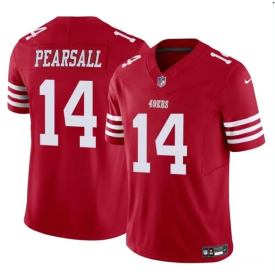 Youth San Francisco 49ers #14 Ricky Pearsall Red 2024 Draft F.U.S.E. Vapor Untouchable Limited Football Stitched Jersey - Ujersey