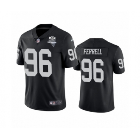 Youth Oakland Raiders #96 Clelin Ferrell Black 2020 Inaugural Season Vapor Limited Jersey