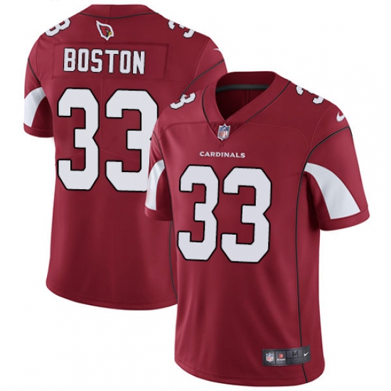 Youth Nike Arizona Cardinals #33 Tre Boston Red Team Color Vapor Untouchable Limited Player NFL Jersey - Ujersey