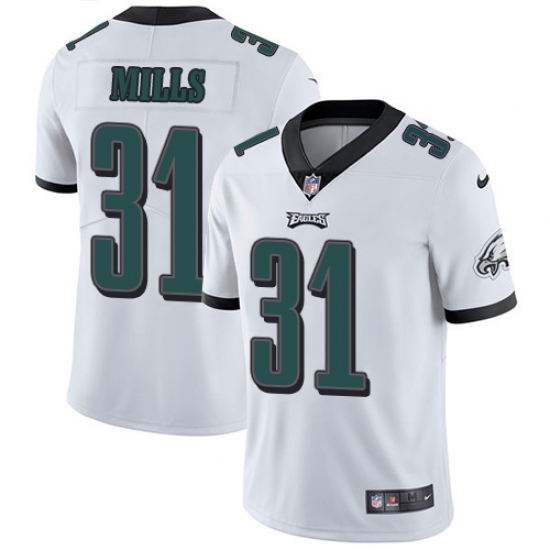 Men's Nike Philadelphia Eagles #31 Jalen Mills White Vapor Untouchable Limited Player NFL Jersey - Ujersey