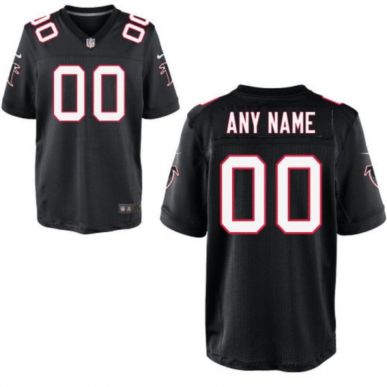 Men's Atlanta Falcons Nike Black Custom Elite Jersey - Ujersey