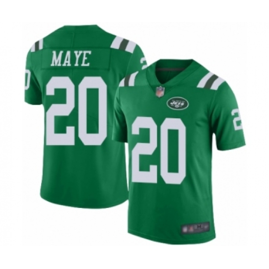 Youth New York Jets #20 Marcus Maye Limited Green Rush Vapor Untouchable Football Jersey - Ujersey