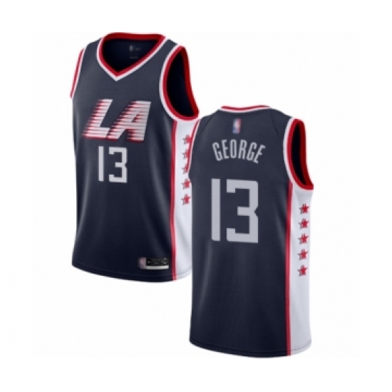 Women's Los Angeles Clippers #13 Paul George Swingman Navy Blue Basketball Jersey - City Edition