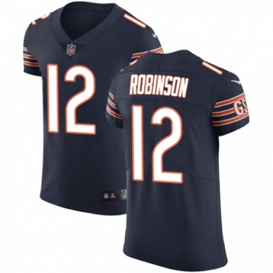 Men's Nike Chicago Bears #12 Allen Robinson Navy Blue Team Color Vapor Untouchable Elite Player NFL Jersey - Ujersey