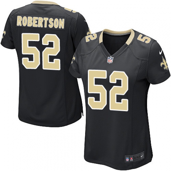 Women's Nike New Orleans Saints #52 Craig Robertson Game Black Team Color NFL Jersey - Ujersey