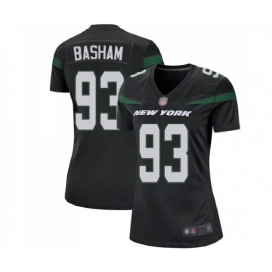 Women's New York Jets #93 Tarell Basham Game Black Alternate Football Jersey - Ujersey