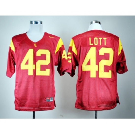USC Trojans 42 Lott Red Jerseys