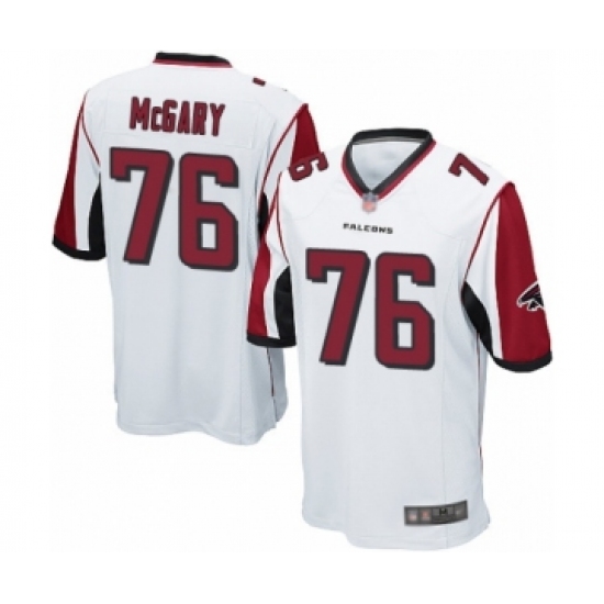 Men's Atlanta Falcons #76 Kaleb McGary Game White Football Jersey - Ujersey