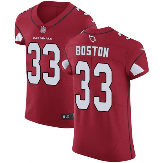 Men's Nike Arizona Cardinals #33 Tre Boston Red Team Color Vapor Untouchable Elite Player NFL Jersey - Ujersey