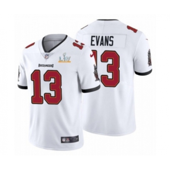 Men's Tampa Bay Buccaneers #13 Mike Evans White 2021 Super Bowl LV Jersey - Ujersey