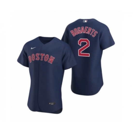 Men's Boston Red Sox #2 Xander Bogaerts Nike Navy Authentic 2020 Alternate Jersey