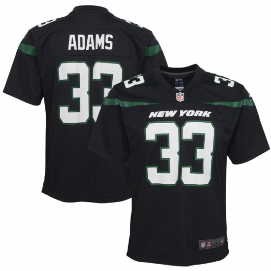 Youth New York Jets #33 Jamal Adams  Nike Game Jersey - Black - Ujersey