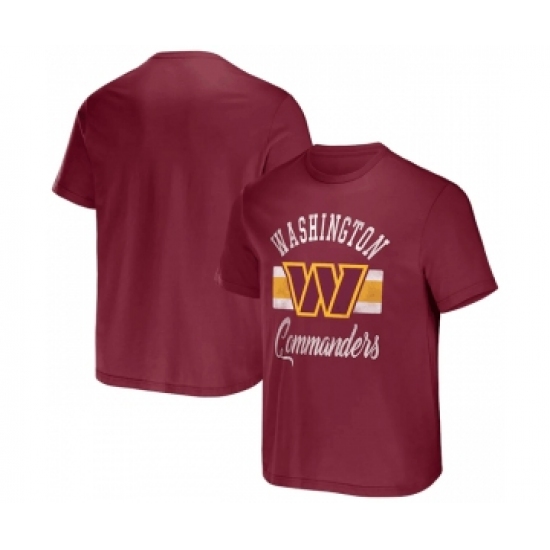 Men's Washington Commanders Burgundy x Darius Rucker Collection Stripe T-Shirt - Ujersey