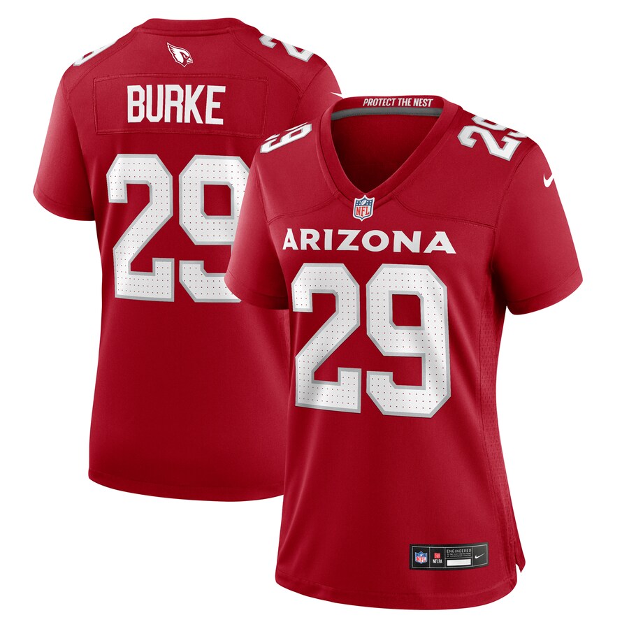 Women's Arizona Cardinals Denzel Burke Nike Cardinal Team Game Jersey - Ujersey