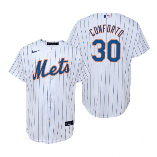 Men's Nike New York Mets #30 Michael Conforto White Home Stitched Baseball Jersey - Ujersey
