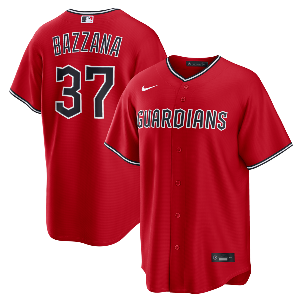 Men's Cleveland Guardians Travis Bazzana Nike Red Alternate Replica Jersey - Ujersey