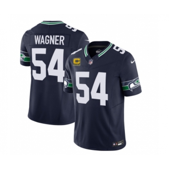 Men's Nike Seattle Seahawks #54 Bobby Wagner 2023 F.U.S.E. 4-Star C Navy Limited Football Stitched Jersey - Ujersey