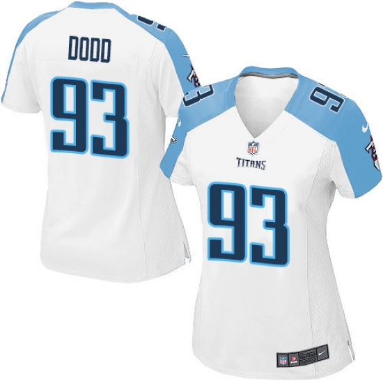 Women's Nike Tennessee Titans #93 Kevin Dodd Game White NFL Jersey - Ujersey