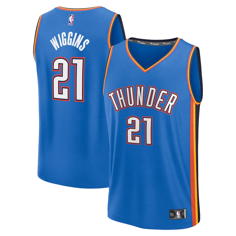 Men's Oklahoma City Thunder Aaron Wiggins Fanatics Blue Fast Break Replica Player Jersey - Icon Edition - Ujersey