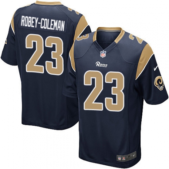 Men's Nike Los Angeles Rams #23 Nickell Robey-Coleman Game Navy Blue Team Color NFL Jersey - Ujersey