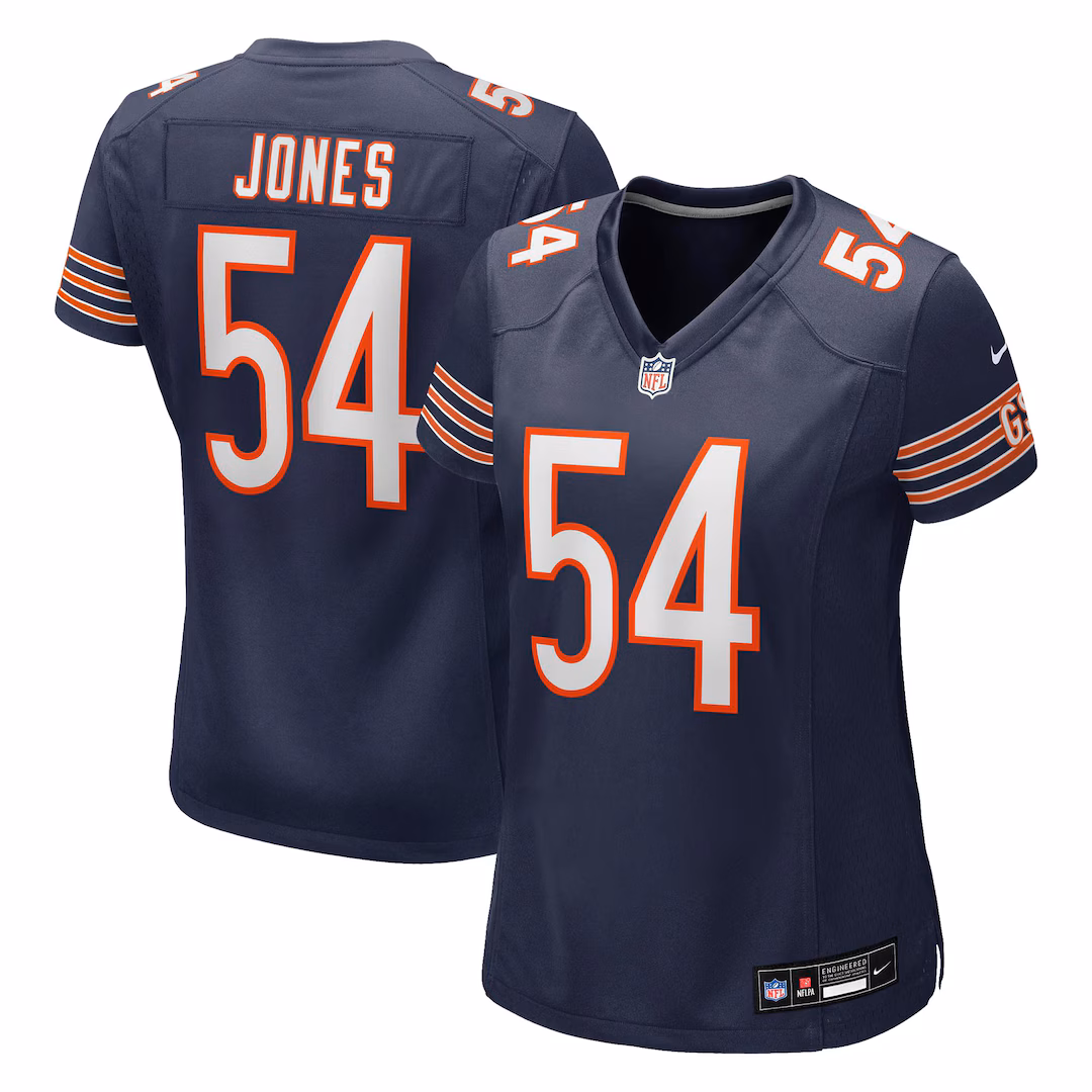 Women's Chicago Bears Logan Jones Nike Navy Team Game Jersey
