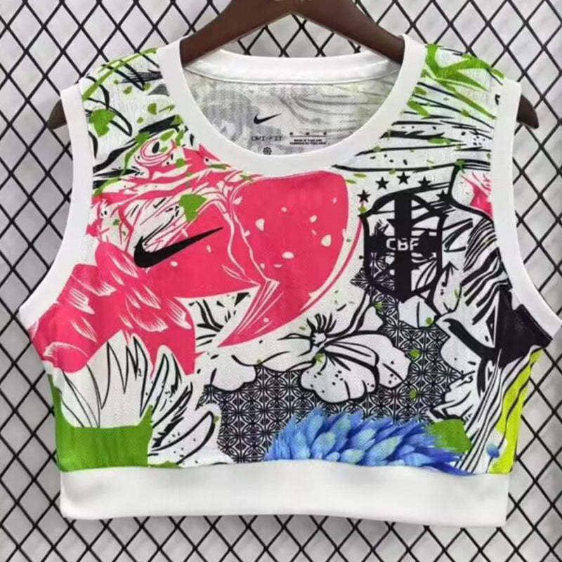 Brazil Soccer Jersey Women's Vest Special Edition 2025 - Ujersey NHL