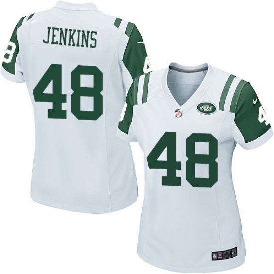 Women's Nike New York Jets #48 Jordan Jenkins Game White NFL Jersey - Ujersey