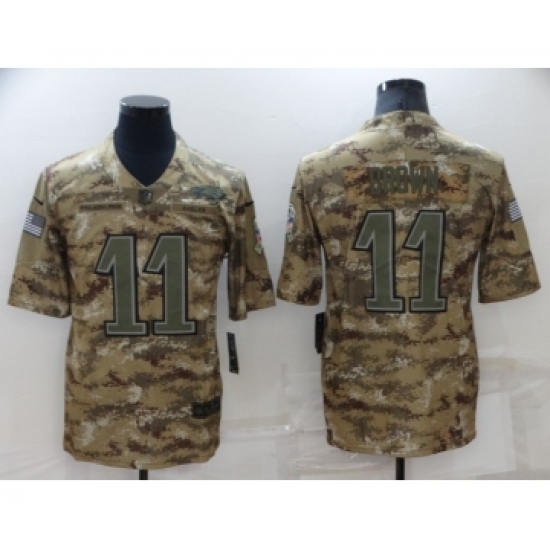 Men's Philadelphia Eagles #11 A. J. Brown Nike Camo 2018 Salute to Service Stitched NFL Limited Jersey - Ujersey