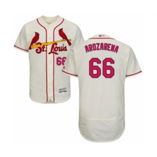 Men's St. Louis Cardinals #66 Randy Arozarena Cream Alternate Flex Base Authentic Collection Baseball Player Jersey - Ujersey