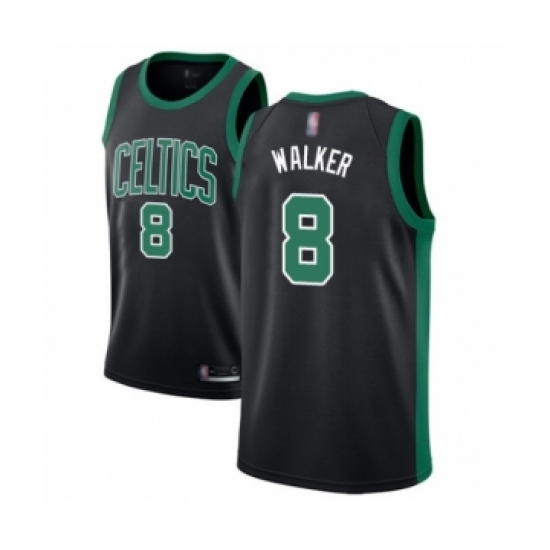 Youth Boston Celtics #8 Kemba Walker Swingman Black Basketball Jersey - Statement Edition - Ujersey