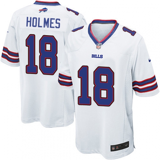 Men's Nike Buffalo Bills #18 Andre Holmes Game White NFL Jersey - Ujersey