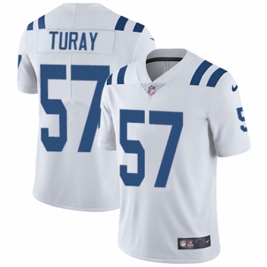 Youth Nike Indianapolis Colts #57 Kemoko Turay White Vapor Untouchable Limited Player NFL Jersey - Ujersey