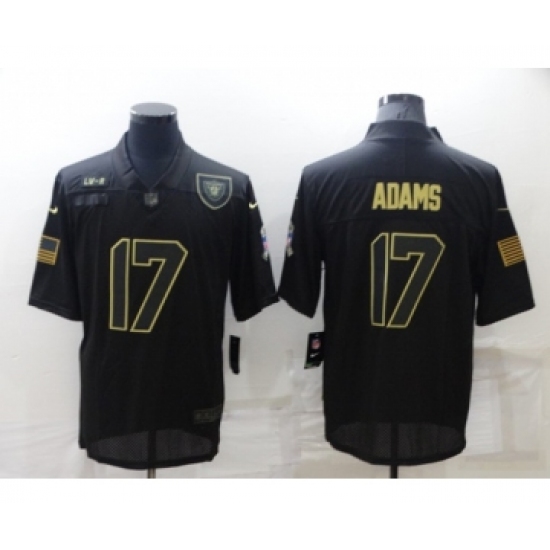 Men's Las Vegas Raiders #17 Davante Adams Black Salute To Service Limited Stitched Jersey - Ujersey