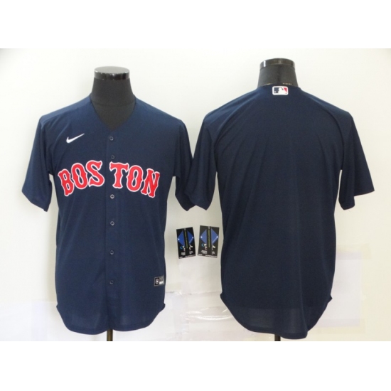 Men's Nike Boston Red Sox Blank Navy Royal Alternate Stitched Baseball Jersey - Ujersey