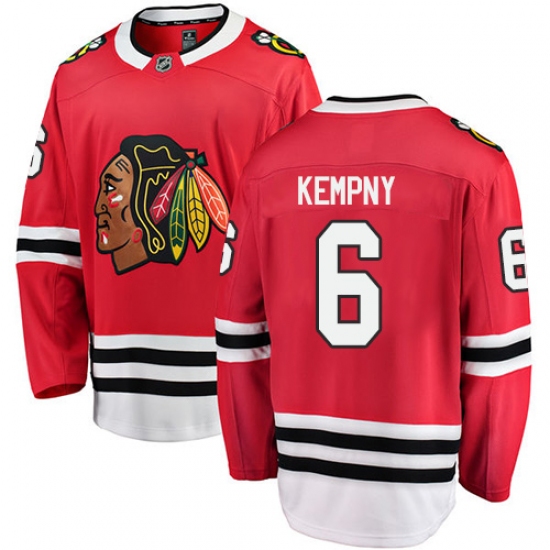Youth Chicago Blackhawks #6 Michal Kempny Fanatics Branded Red Home Breakaway NHL Jersey - Ujersey