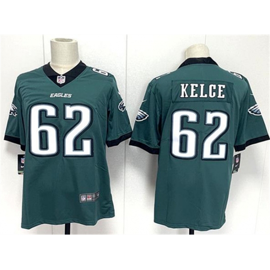 Men's Philadelphia Eagles #62 Jason Kelce Green 2024 New Vapor Untouchable Limited Football Stitched Jersey - Ujersey