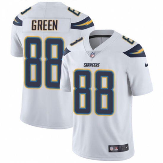 Youth Nike Los Angeles Chargers #88 Virgil Green White Vapor Untouchable Limited Player NFL Jersey - Ujersey