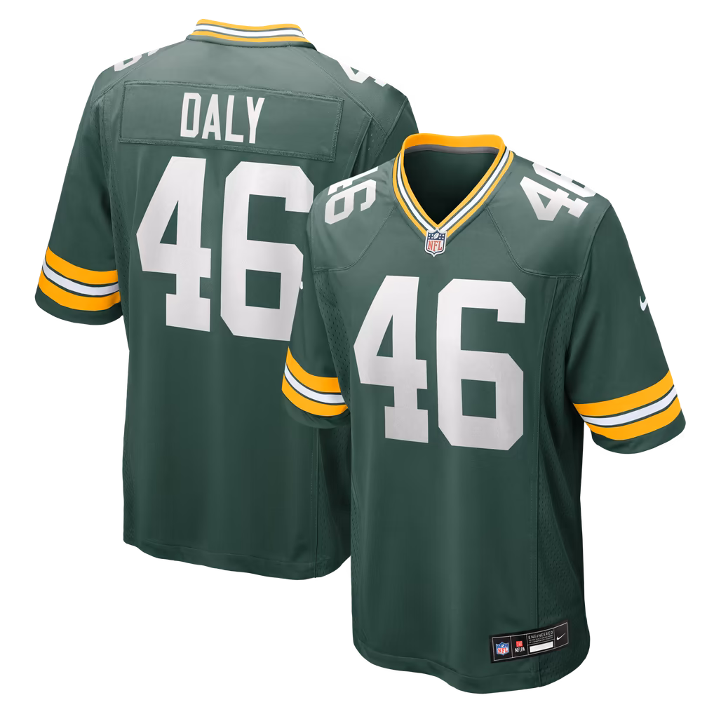 Men's Green Bay Packers Scott Daly Nike Green Team Game Jersey - Ujersey