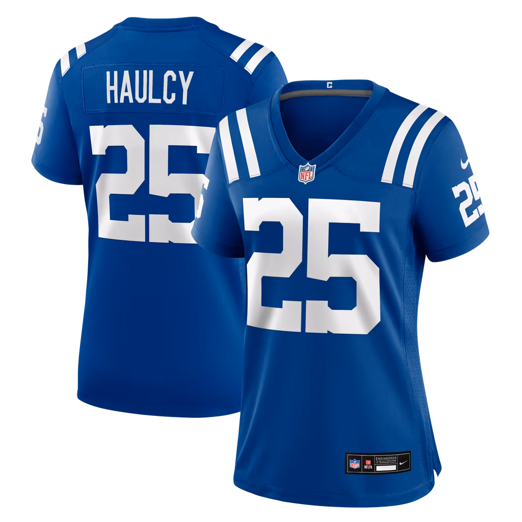 Women's Indianapolis Colts A.J. Haulcy Nike Royal Team Game Jersey - SUjersey01
