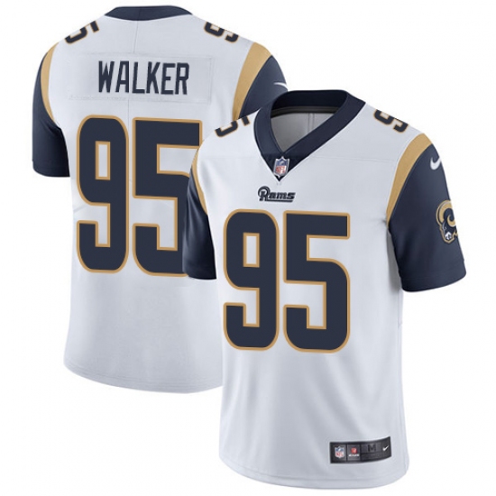 Youth Nike Los Angeles Rams #95 Tyrunn Walker White Vapor Untouchable Limited Player NFL Jersey - Ujersey