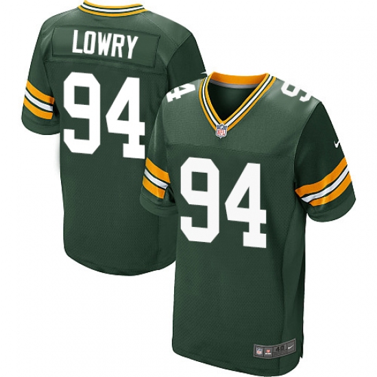 Men's Nike Green Bay Packers #94 Dean Lowry Elite Green Team Color NFL Jersey - Ujersey