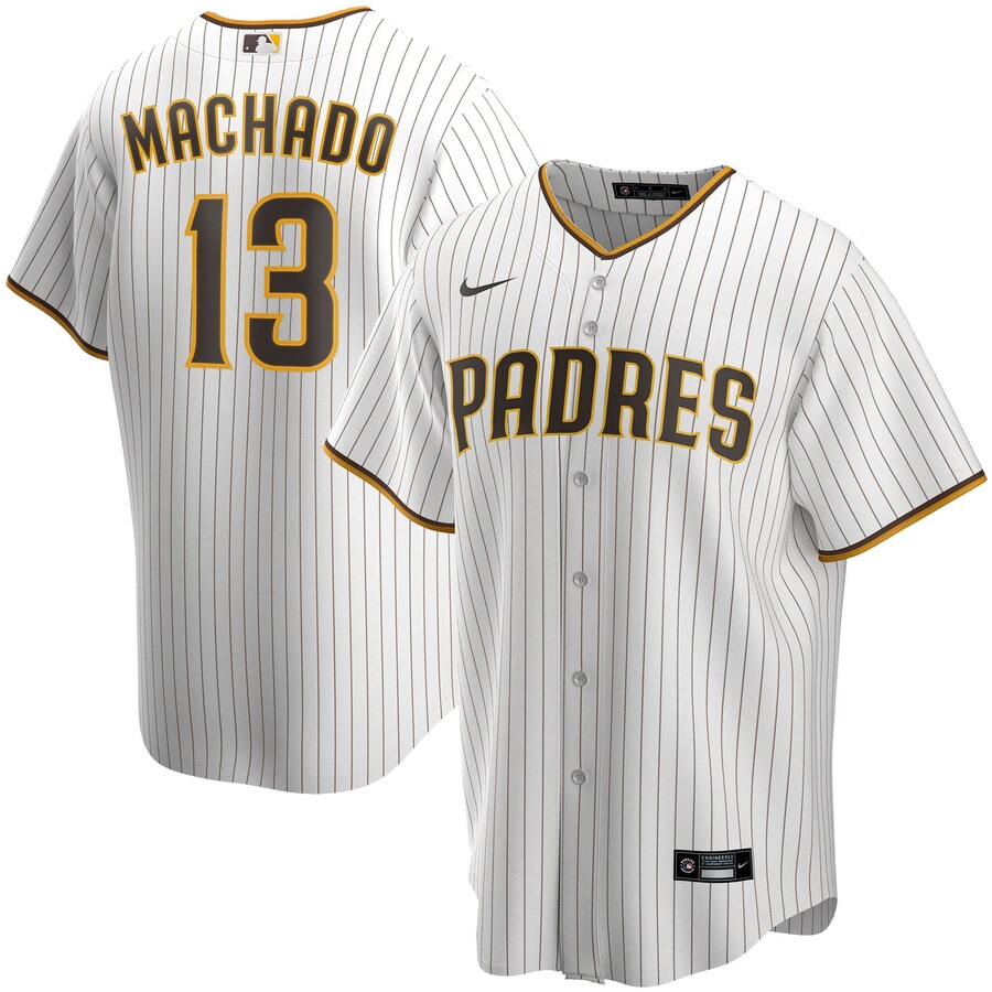 Men's San Diego Padres Manny Machado Nike White Alternate Replica Player Jersey - Ujersey NHL