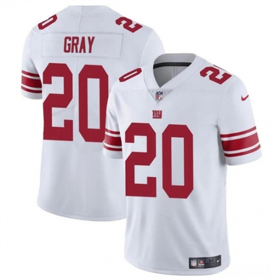 Men's New York Giants #20 Eric Gray White Vapor Untouchable Limited Football Stitched Jersey - Ujersey
