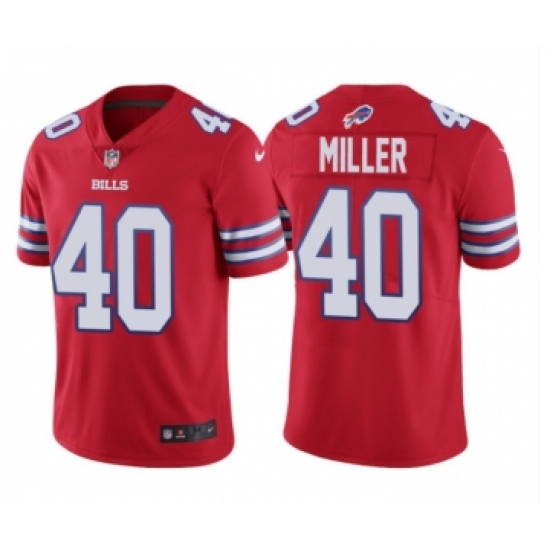 Men's Buffalo Bills #40 Von Miller Red Royal Vapor Limited Football Jersey - Ujersey