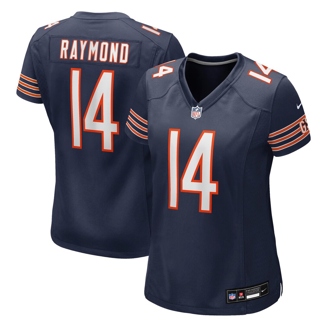 Women's Chicago Bears Kalif Raymond Nike Navy Team Game Jersey - U-jersey
