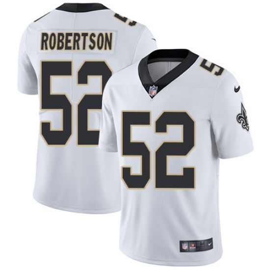 Youth Nike New Orleans Saints #52 Craig Robertson White Vapor Untouchable Limited Player NFL Jersey - Ujersey