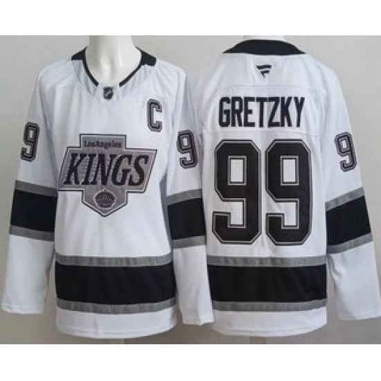 Men's Los Angeles Kings #99 Wayne Gretzky White Authentic Jersey - Ujersey